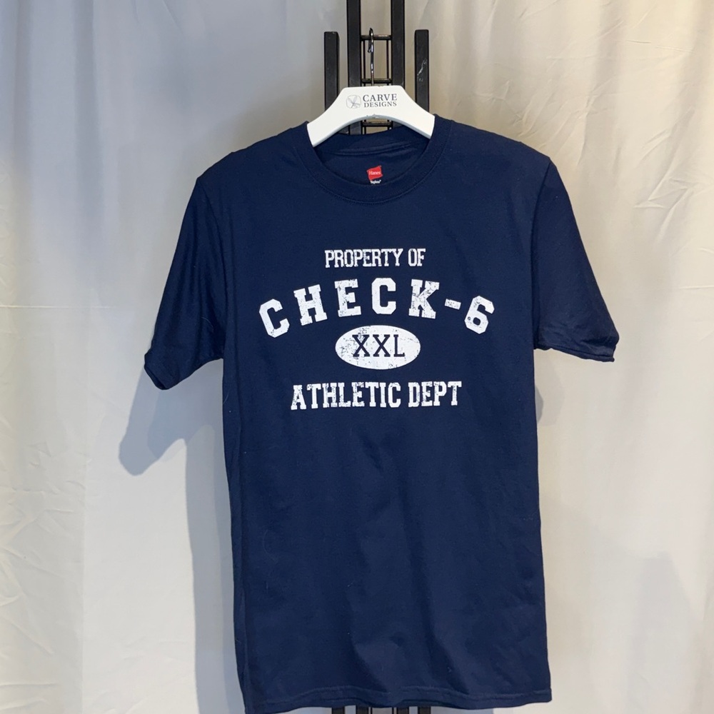 Hanes Dark‎ Blue Athletic Graphic Tee
